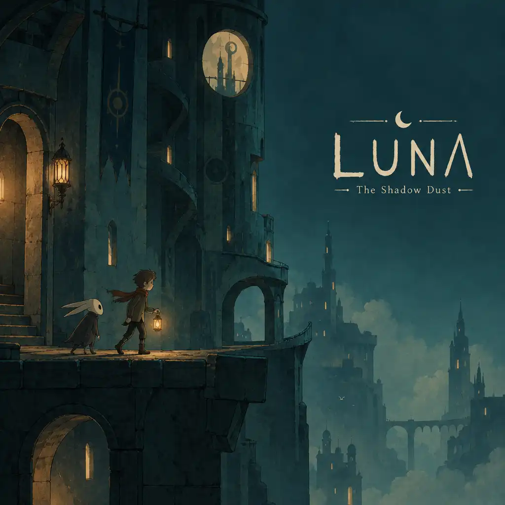 A fiú és társa egy ősi, sötét tónusú torony felfedezésére indul a LUNA The Shadow Dust világában.